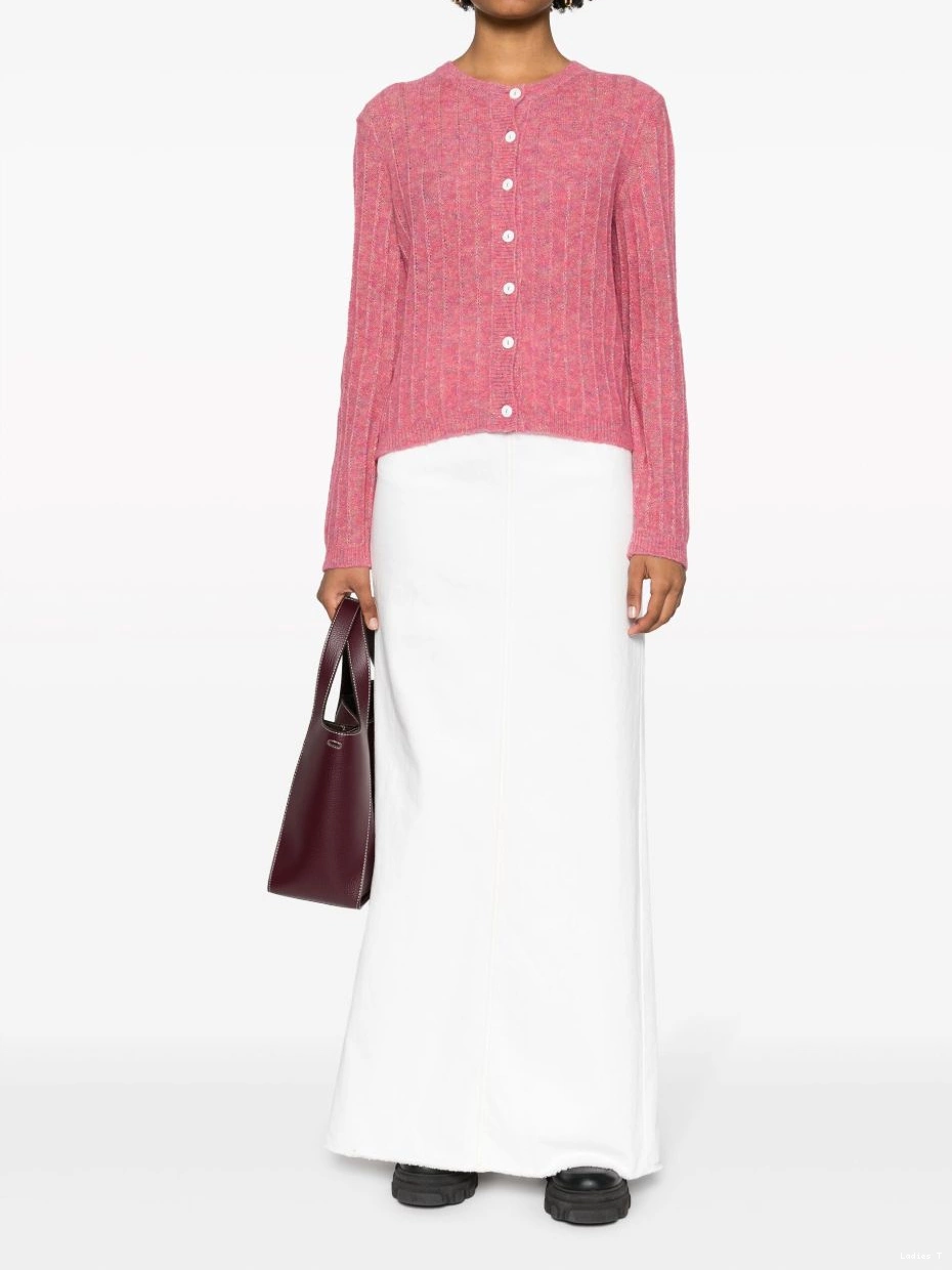 Affordable Women ribbed cardigan Milena A.P.C. metallic-threading 0503